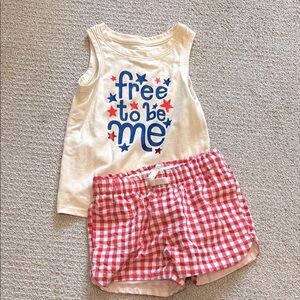 Cat & Jack Tank Top Outfit with Shorts
